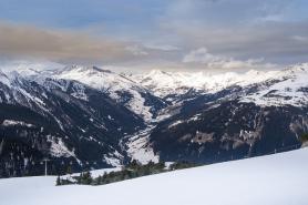 Pohled na Zillertal v zimě