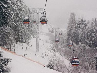Pohled na lanovku v Hochzillertal