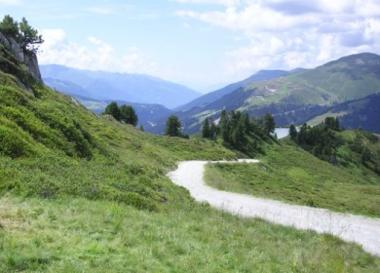 Zillertal Arena - část jedné z cyklotras