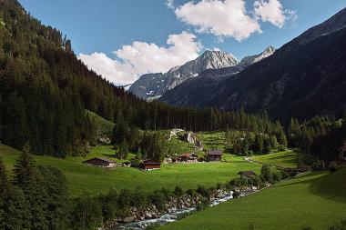 Rakousko - část údolí Zillertal
